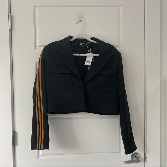 NEW Adidas X Ivy Park Cropped Suit Jacket - Picture 3 of 8